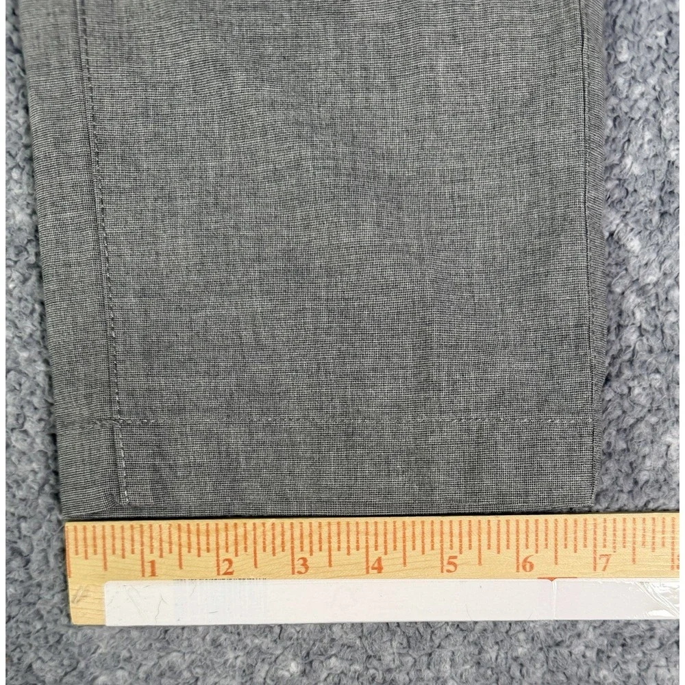 Banana Republic Pants Mens 31x32 Kentfield Chino Straight Flat Front Gray Cotton